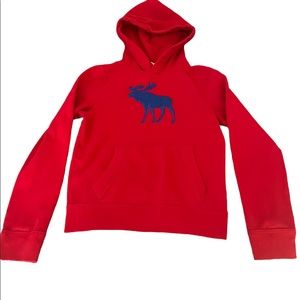 Abercrombie Hoodie, Kids Size Large, Red
